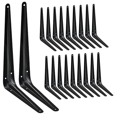 black metal shelf brackets|12 inch black shelf brackets.